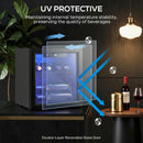 HOMCOM 12 Bottle Wine Cooler, 4-16°C Under Counter Drinks Beer Wine Fridge