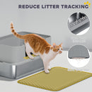 PawHut Stainless Steel Litter Box With Scoop, High Sided Cat Litter Tray