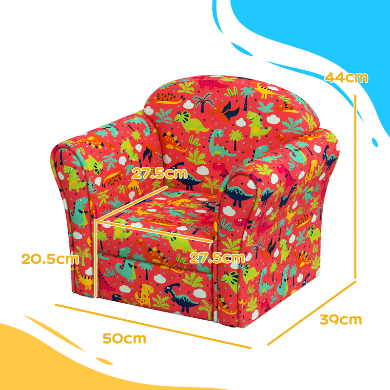 AIYAPLAY Kids Sofa Chair with Dinosaur Design for Bedroom, Playroom