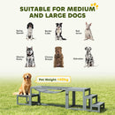 PawHut 3 Pieces Wooden Dog Agility Training Equipment, Grey