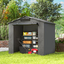 Outsunny Garden Storage Shed Tent Bike Tent, Dark Grey