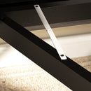 HOMCOM Mobile Drop Leaf Table, Folding Kitchen Table with 6 Wheels