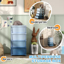 HOMCOM Kids Storage Units with Drawers 4 Tier Chest Dresser Tower