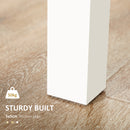 HOMCOM Dining Table For 4 To 6 Kitchen Table With Thick Legs Oak Wood Grain