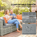 Outsunny 10 Piece Rattan Garden Furniture Set, Outdoor Patio Furniture