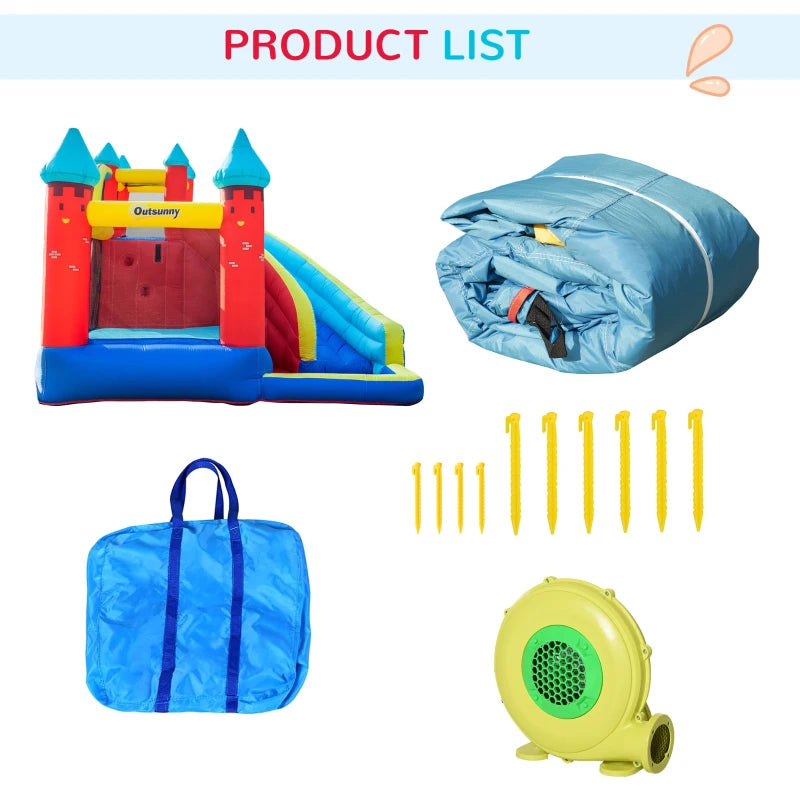 Outsunny Bouncy Castle with Pool