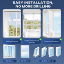 HOMCOM 14000 BTU AC Unit, Portable Air Conditioner With WiFi Control, White