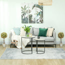 HOMCOM Set Of 2 Decorative Artificial Plants, Cream White