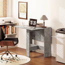 HOMCOM Wooden Folding Table Writing Desk Grey