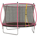 SPORTNOW 10ft Trampoline With Enclosure Net And Spring Cover, Pink