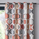 Fusion Sander Eyelet Curtains in Spice