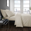 Serene Plain Dye Fitted Bed Sheet in Natural