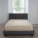 Serene Plain Dye Fitted Bed Sheet in Natural