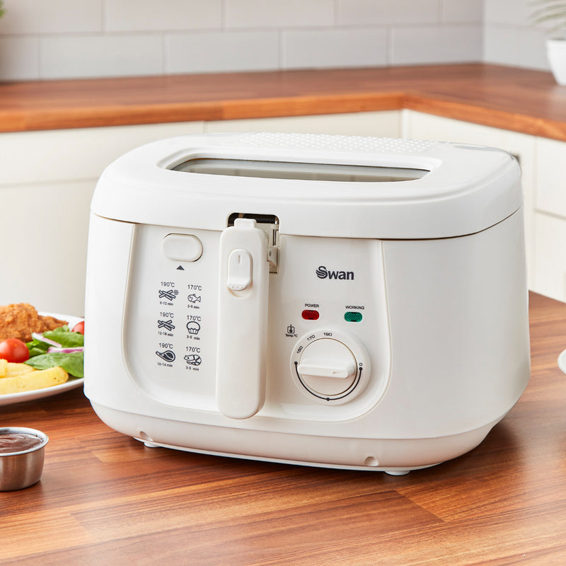 Swan Fryer Square 2.5L  - White