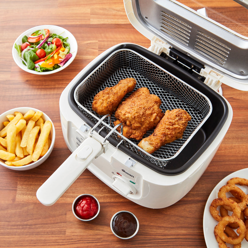 Swan Fryer Square 2.5L  - White