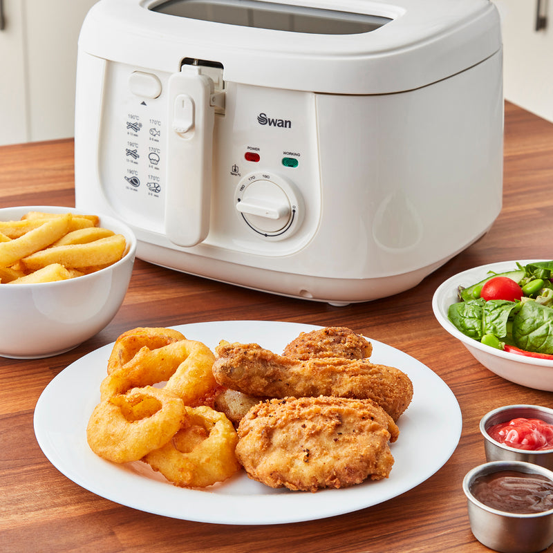 Swan Fryer Square 2.5L  - White