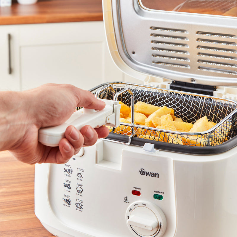 Swan Fryer Square 2.5L  - White