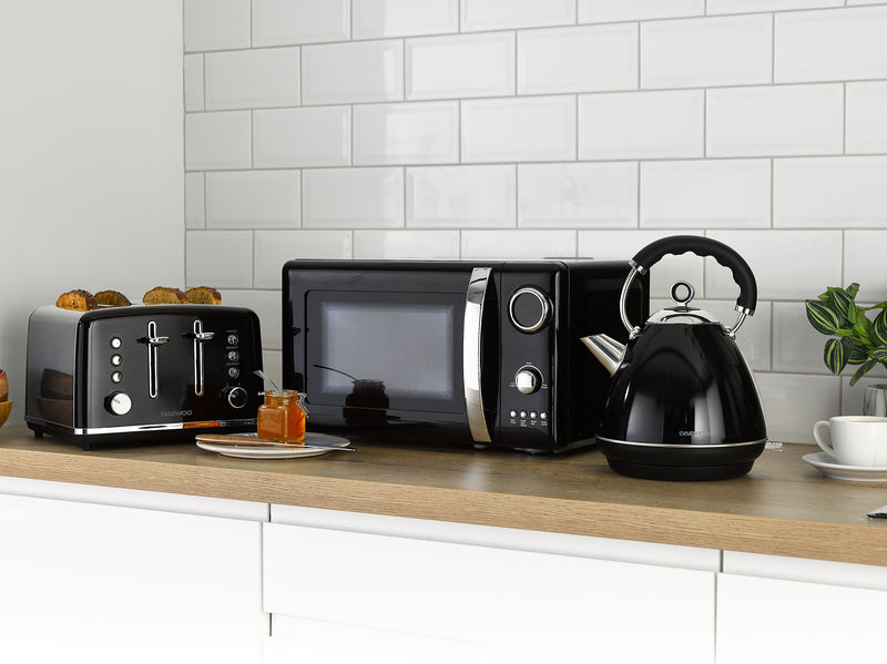 Daewoo Kensington 1.7l 3kw Pyramid Kettle Black