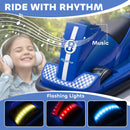 AIYAPLAY Electric Kids Bumper Car With 360 Degree Rotation Spin, Blue