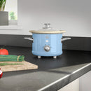 Swan Slow Cooker Retro Blue 1.5L  - Blue