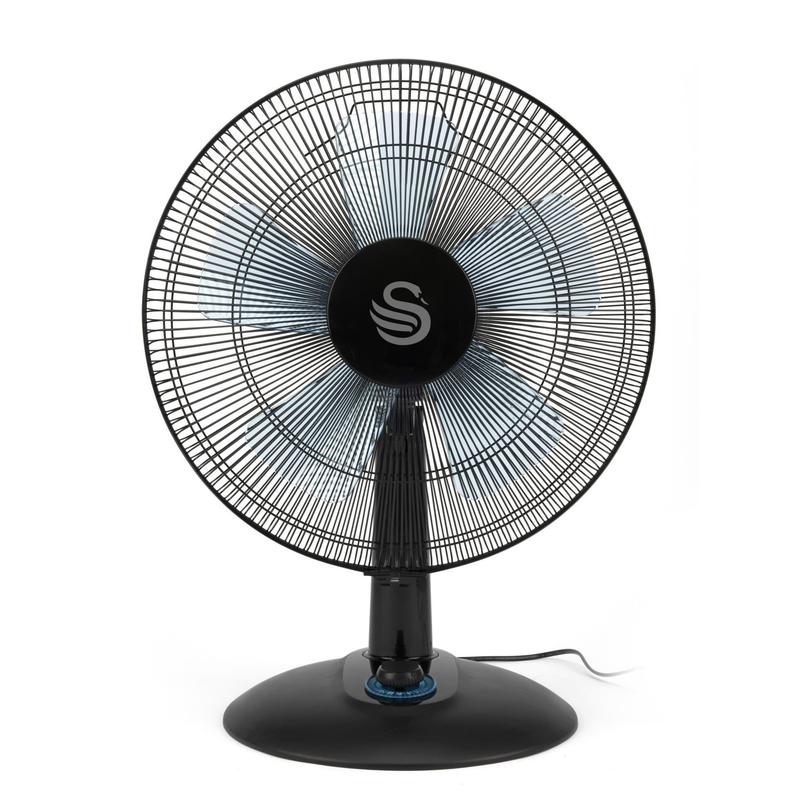 Swan Desk Fan 12"  - Black