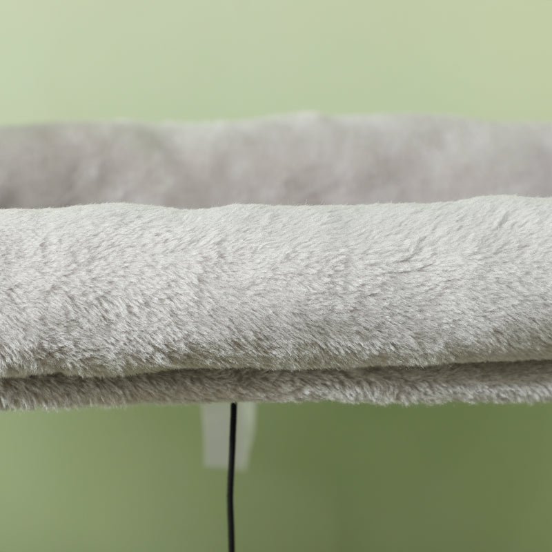 PawHut 132cm Cat Tree for Indoor Cats w/ Scratching Posts, Light Grey