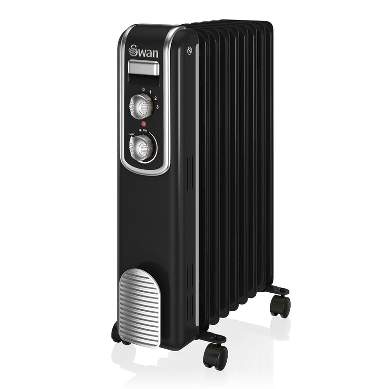 Swan Oil Filled Radiator 2000W  - Black