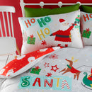 Bedlam Santa Please Stop Here Duvet Cover Set in Grey