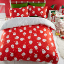 Bedlam Santa Please Stop Here Duvet Cover Set in Grey