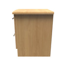Sofia Ready Assembled 2 Drawer Bedside Cabinet in Modern Oak