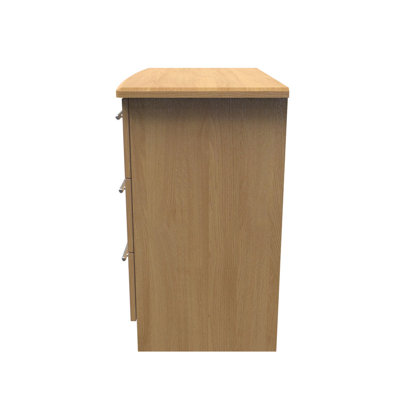 Sofia Ready Assembled 3 Drawer Chest in Modern Oak