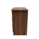Sofia Ready Assembled 3 Drawer Chest in Noche Walnut