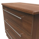 Sofia Ready Assembled 3 Drawer Chest in Noche Walnut