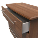 Sofia Ready Assembled 3 Drawer Chest in Noche Walnut