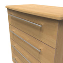 Sofia Ready Assembled 4 Drawer Chest in Modern Oak