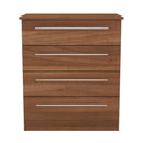 Sofia Ready Assembled 4 Drawer Chest in Noche Walnut
