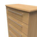 Sofia Ready Assembled 5 Drawer Chest in Modern Oak