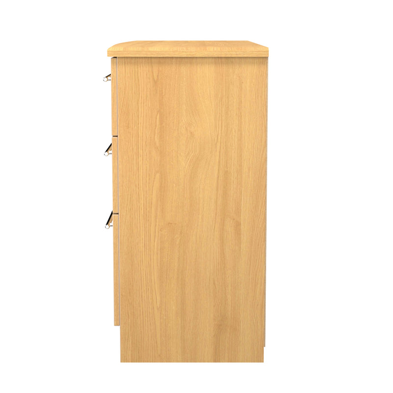 Sofia Ready Assembled 6 Drawer Wide Chest in Modern Oak