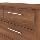 Sofia Ready Assembled 6 Drawer Wide Chest in Noche Walnut