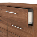 Sofia Ready Assembled 6 Drawer Wide Chest in Noche Walnut