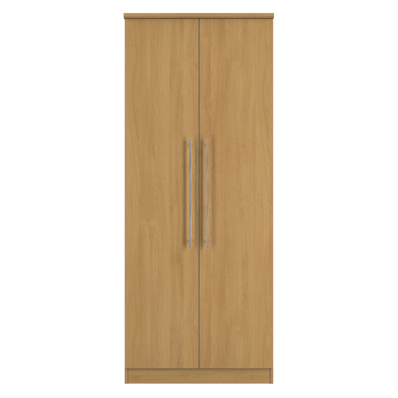Sofia Ready Assembled 2 Door Wardrobe in Modern Oak