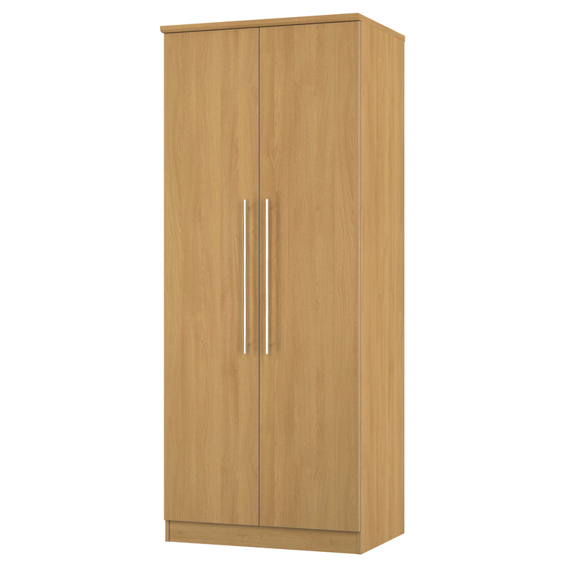 Sofia Ready Assembled 2 Door Wardrobe in Modern Oak