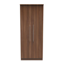 Sofia Ready Assembled 2 Door Wardrobe in Noche Walnut
