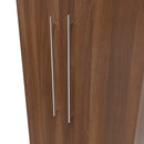 Sofia Ready Assembled 2 Door Wardrobe in Noche Walnut