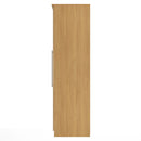 Sofia Ready Assembled Triple Mirror Wardrobe in Modern Oak