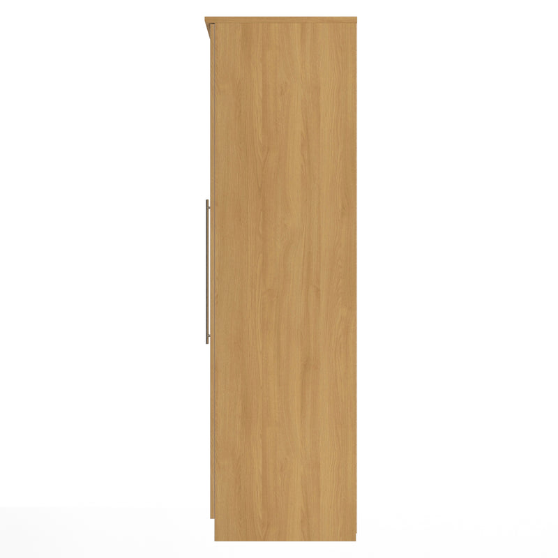 Sofia Ready Assembled Triple Mirror Wardrobe in Modern Oak