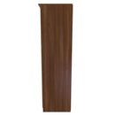 Sofia Ready Assembled Triple Mirror Wardrobe in Noche Walnut