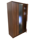 Sofia Ready Assembled Triple Mirror Wardrobe in Noche Walnut