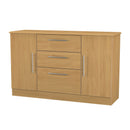 Sofia Ready Assembled 2 Door 3 Drawer Sideboard in Modern Oak