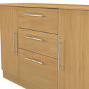 Sofia Ready Assembled 2 Door 3 Drawer Sideboard in Modern Oak